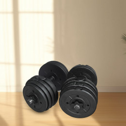Набор 2 гантели по 12,5кг разборные(цемент/пластик), общий вес 25кг