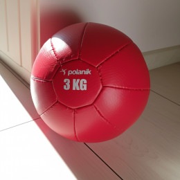 Медицинбол 3 кг, искусственная кожа