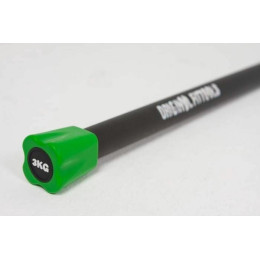 Бодибар обрезиненный 3 кг (темно розовый)